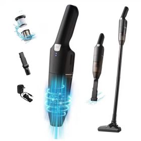 Cordless Stick/Handheld Vacuum Cleaner, 10-17Kpa 2-Level Powerful Suction,Fast Charging-Use Durable,Latest Household Vacuum Cleaners for Cleaning (Option: Black)